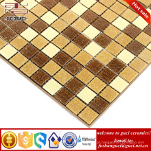 China fábrica fornecimento amarelo misturado Hot-derreter mosaico banheiro piso parede telha